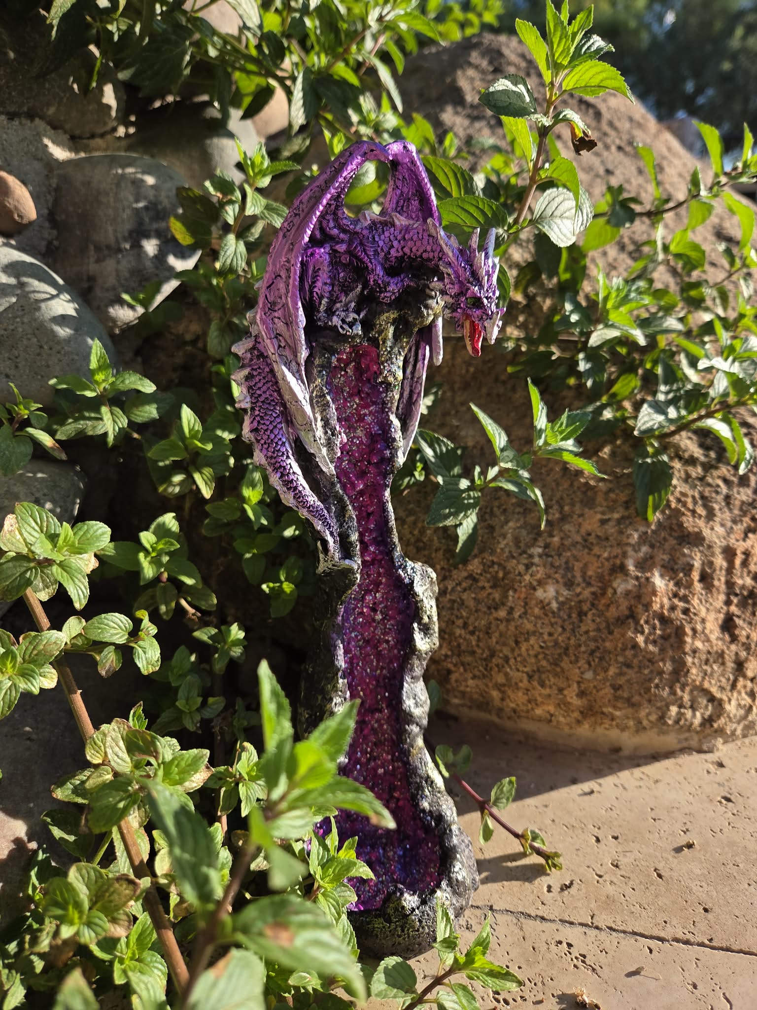 DRAGON GEODE TOWER INCENSE BURNER