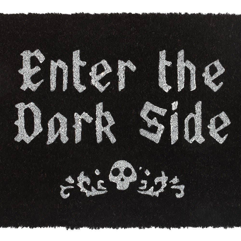 Enter the Darkside Doormat Home Decor