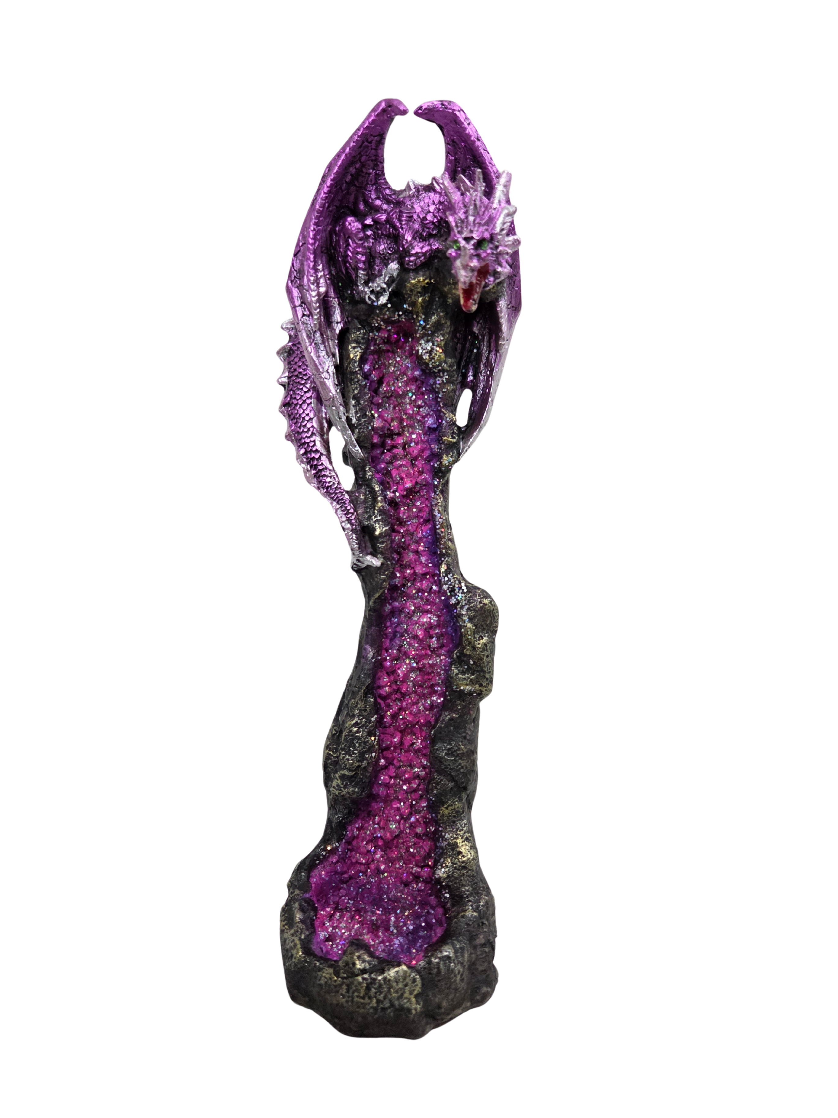 Dragon Geode Tower Incense Burner