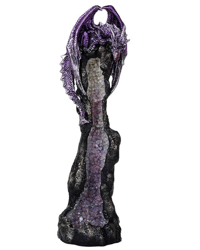 Dragon Geode Tower Incense Burner