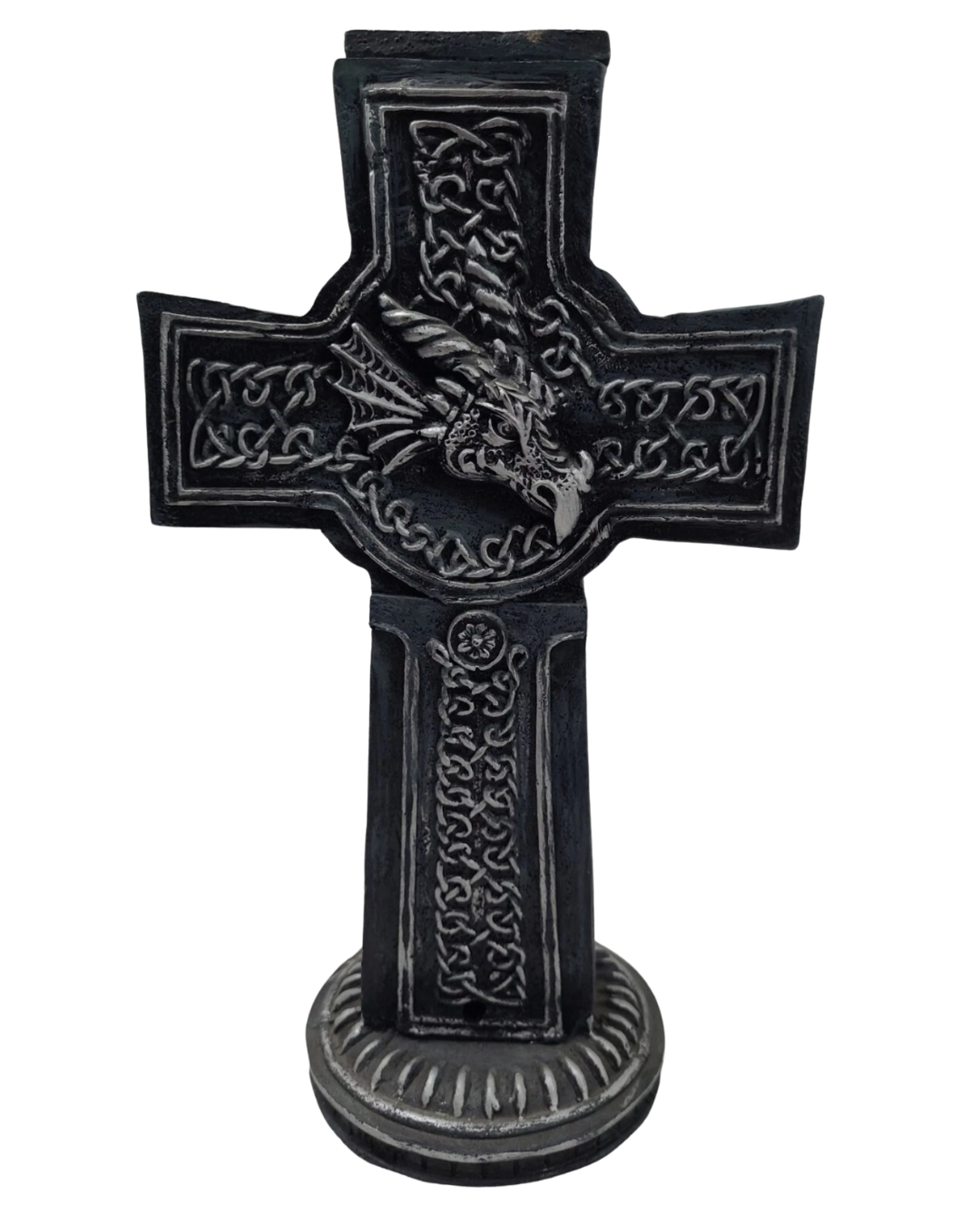 Incense Tower Burner Celtic Cross & Dragon