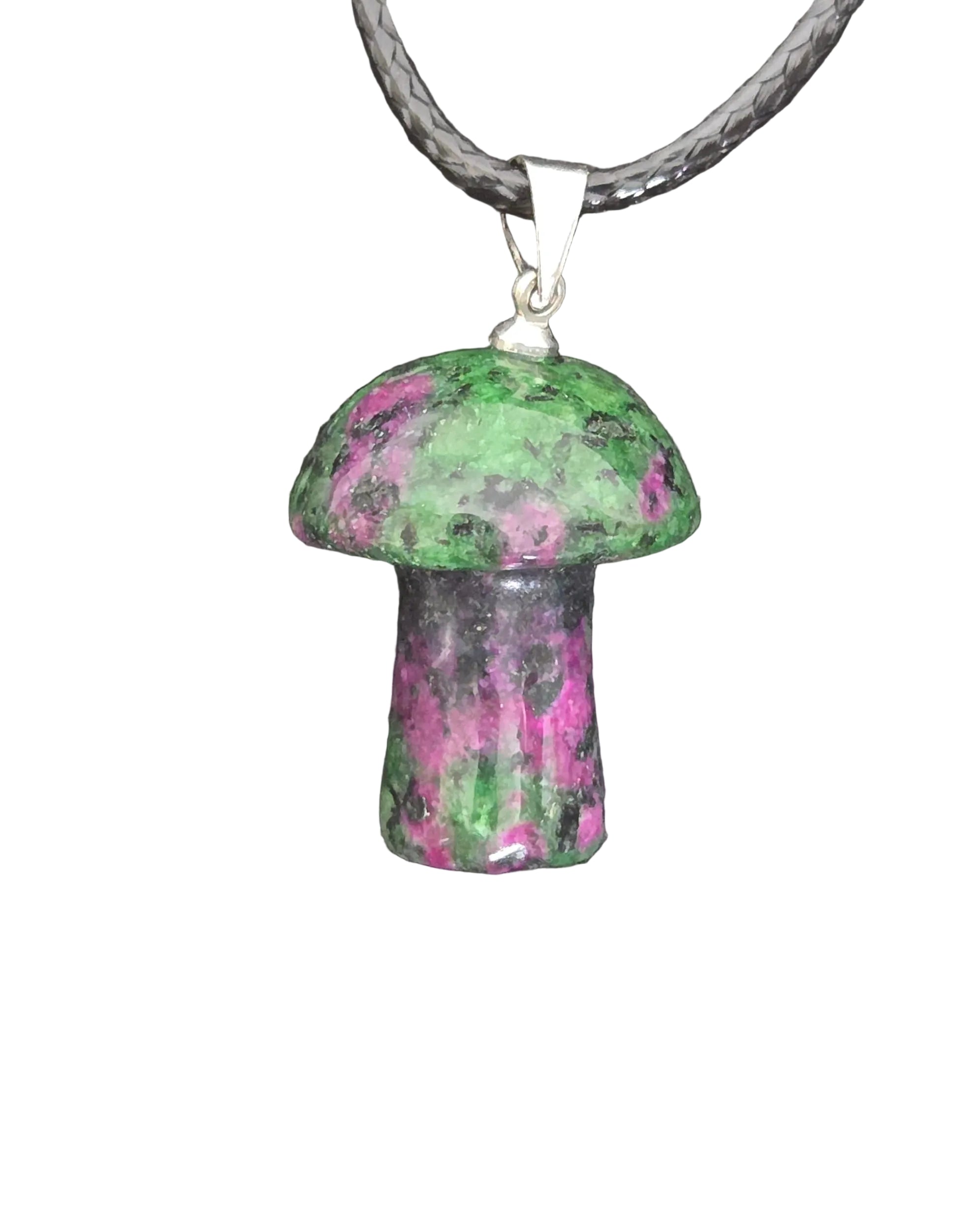 Stone mushroom necklace