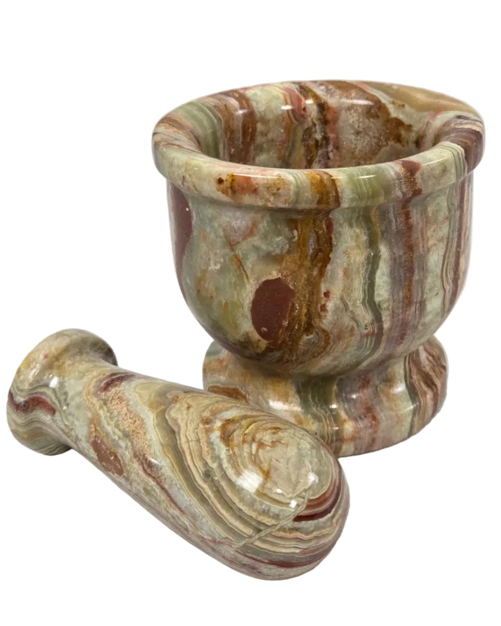 Green Onyx Mortar and Pestle