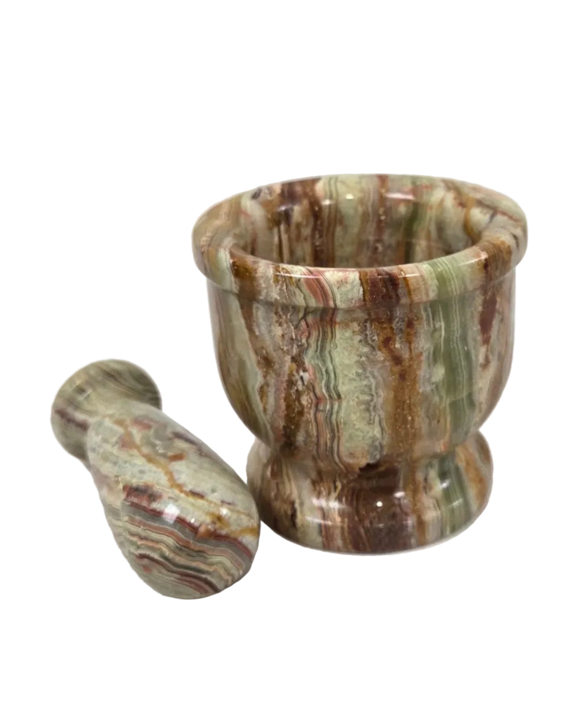 Green Onyx Mortar and Pestle