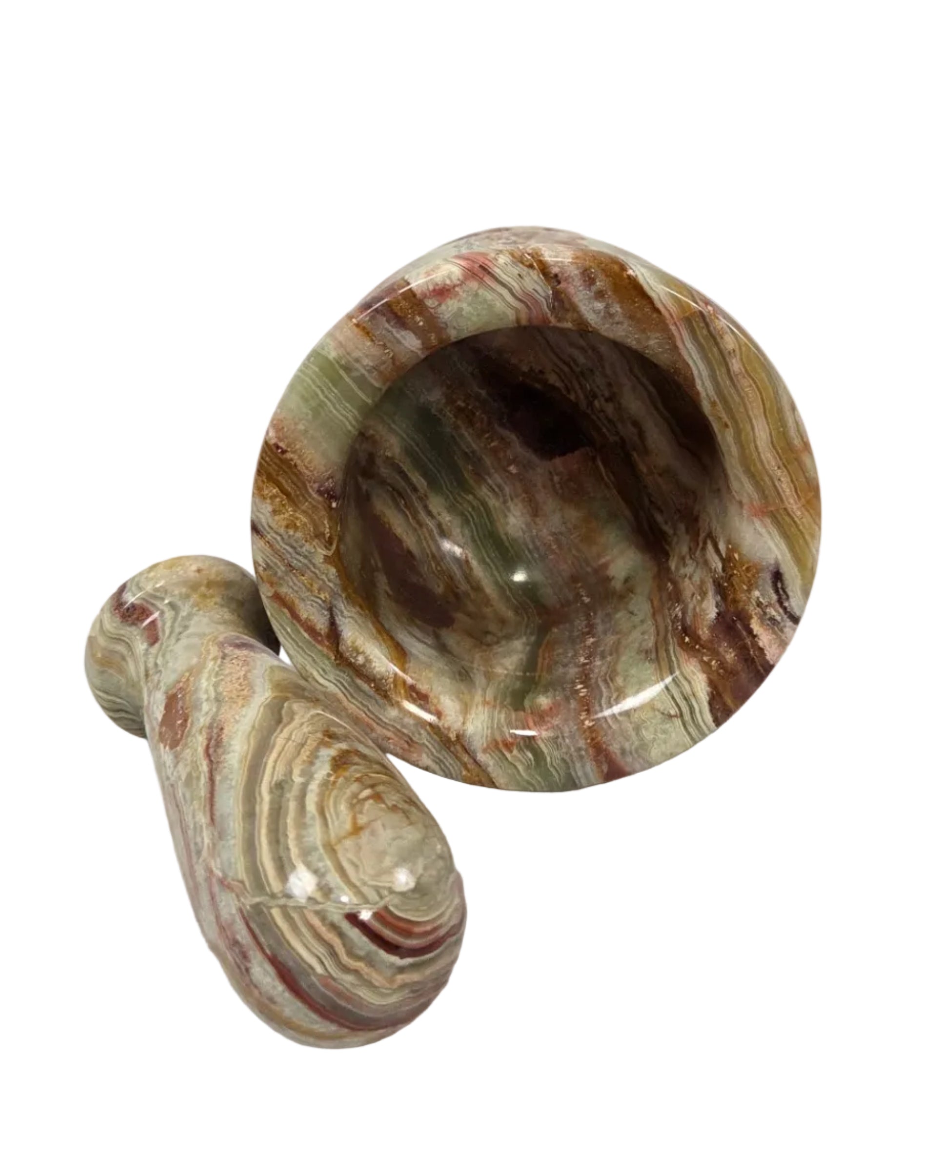 Green Onyx Mortar and Pestle