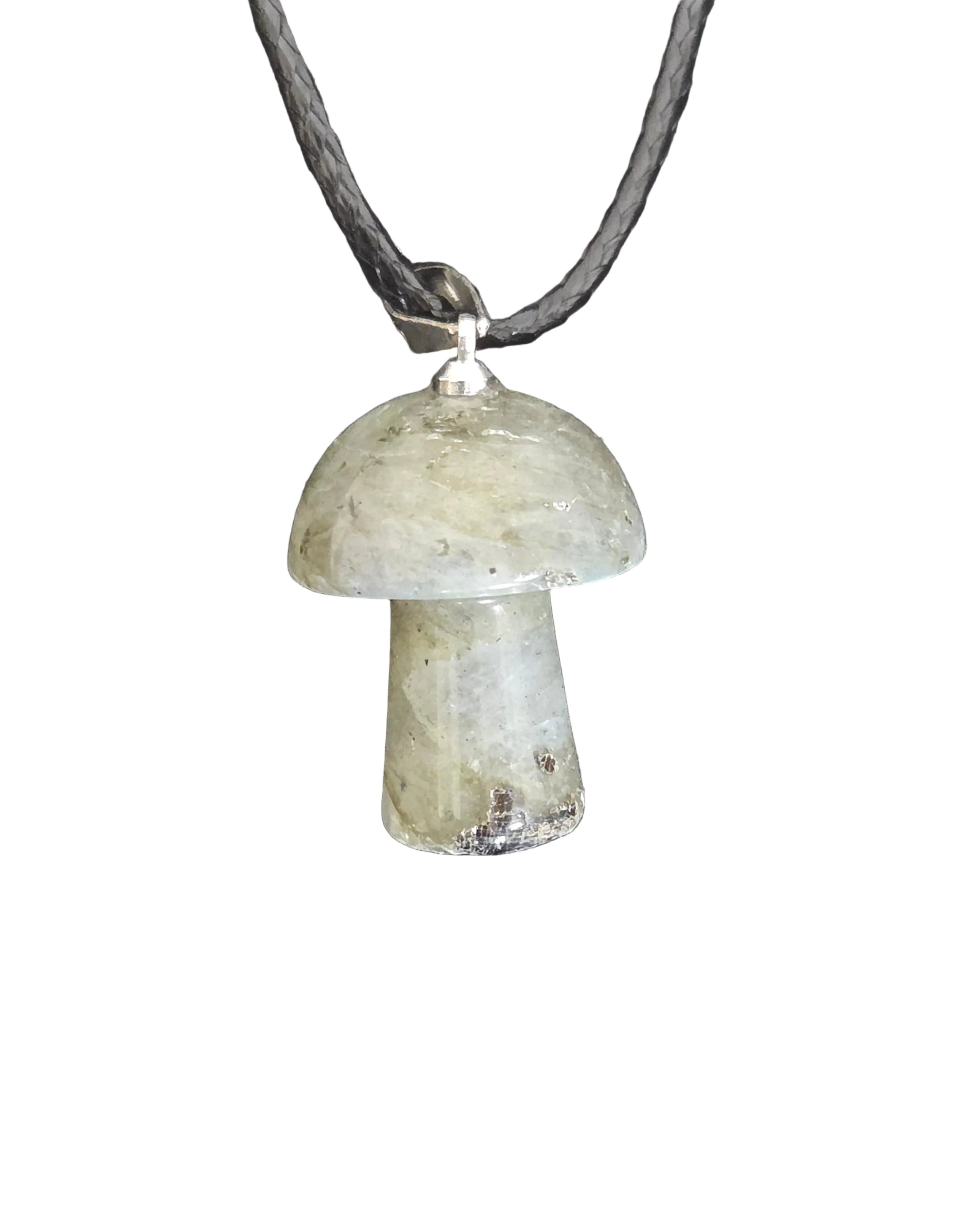 Stone mushroom necklace