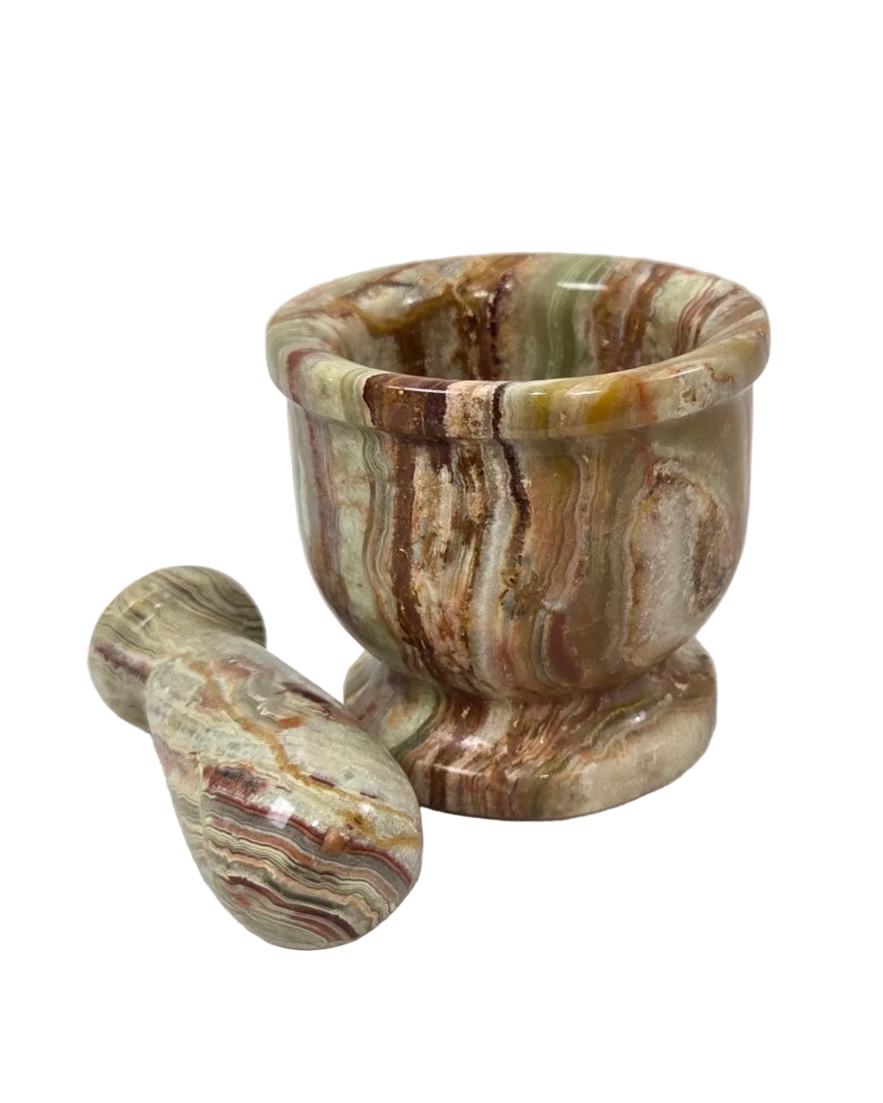 Green Onyx Mortar and Pestle