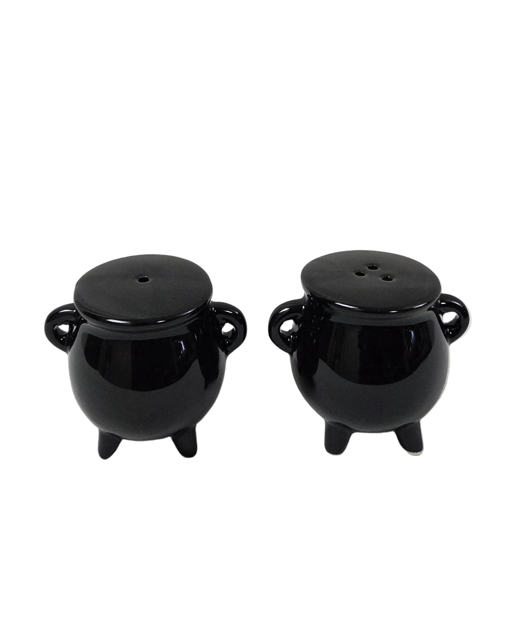 Black Cauldron Ceramic Salt and Pepper Shaker Set