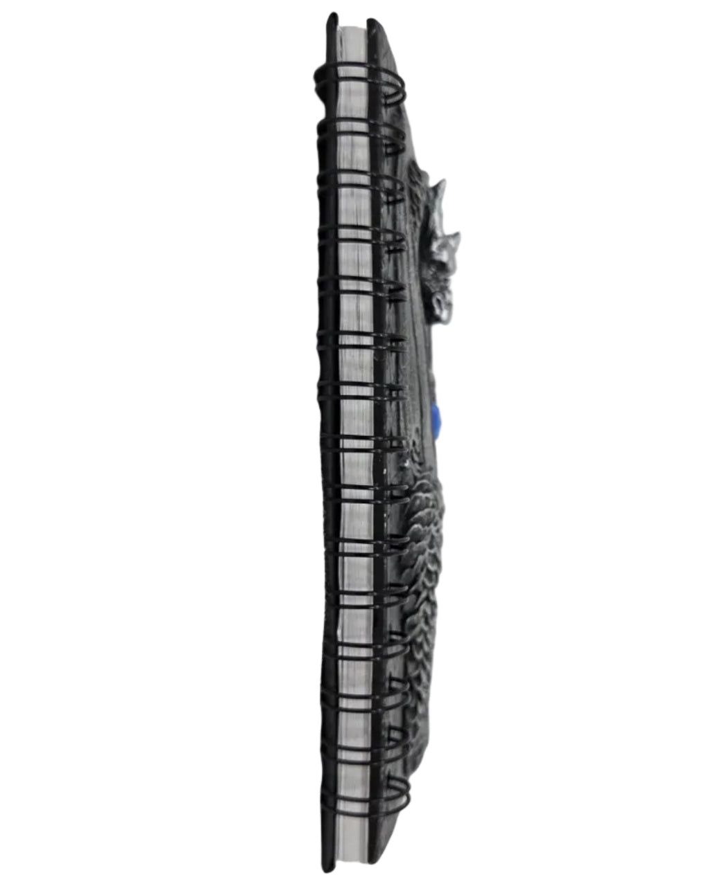 Resin Journal Dragon Holding a Blue Gemstone