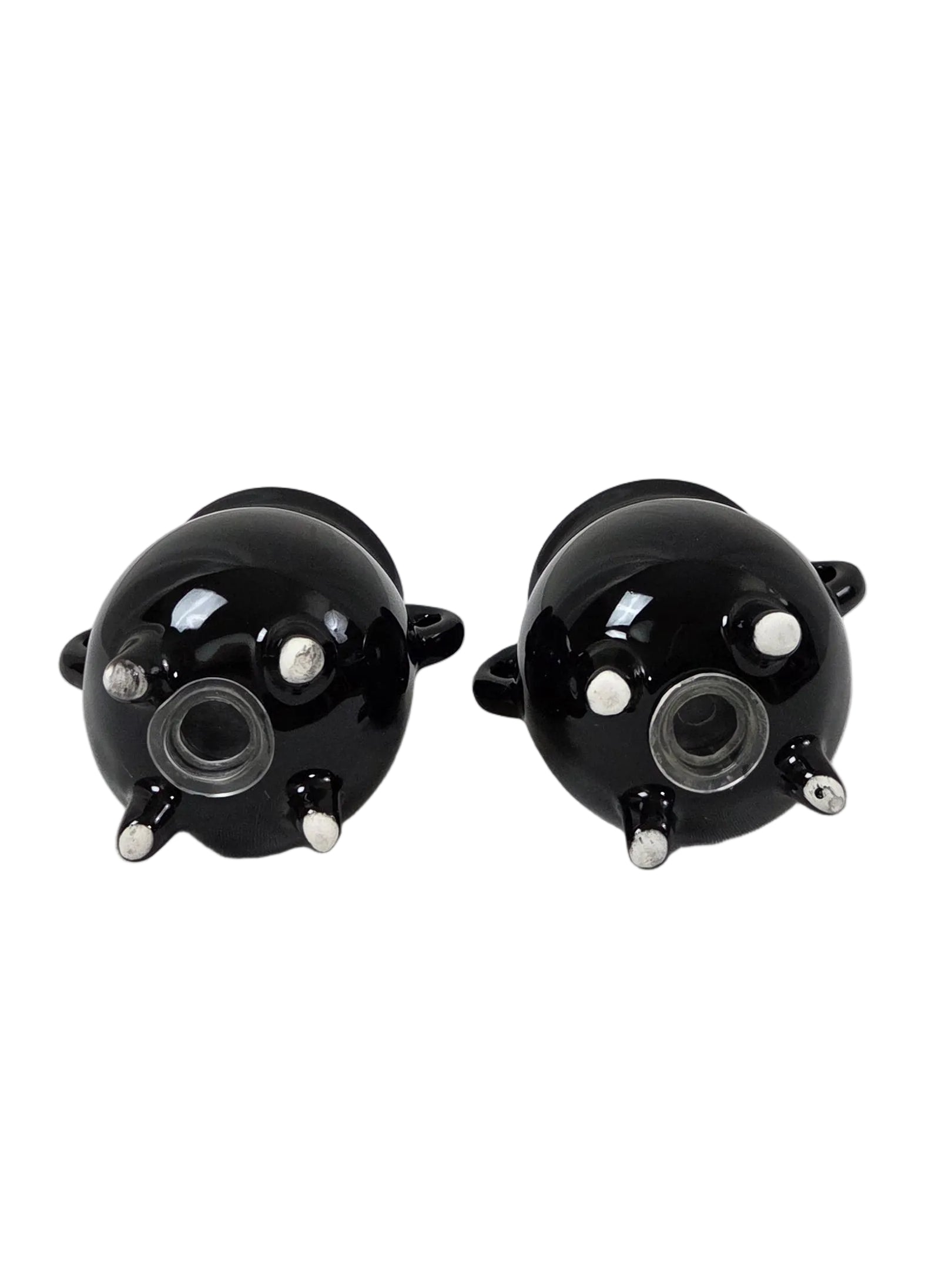 Black Cauldron Ceramic Salt and Pepper Shaker Set